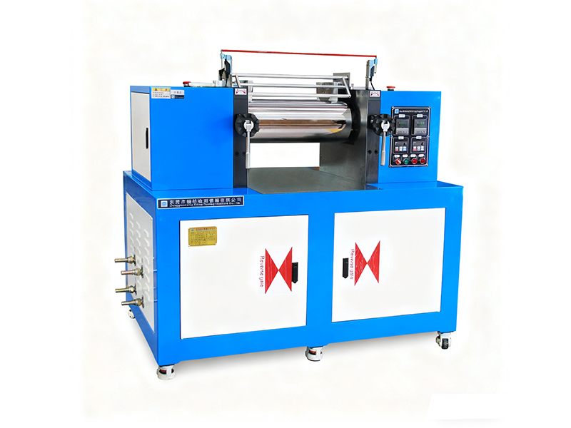 蓝色防护罩按键式开炼机